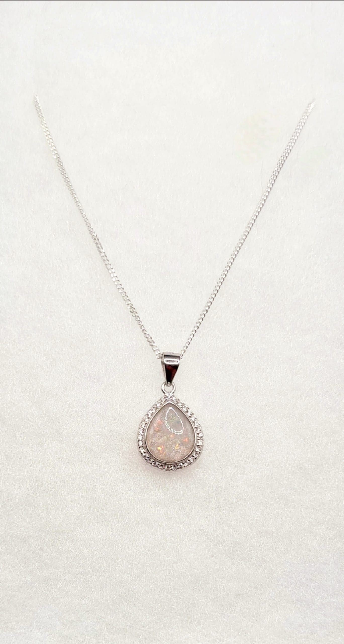 Thea Necklace - Sterling Silver Pendant and Chain - Image 2