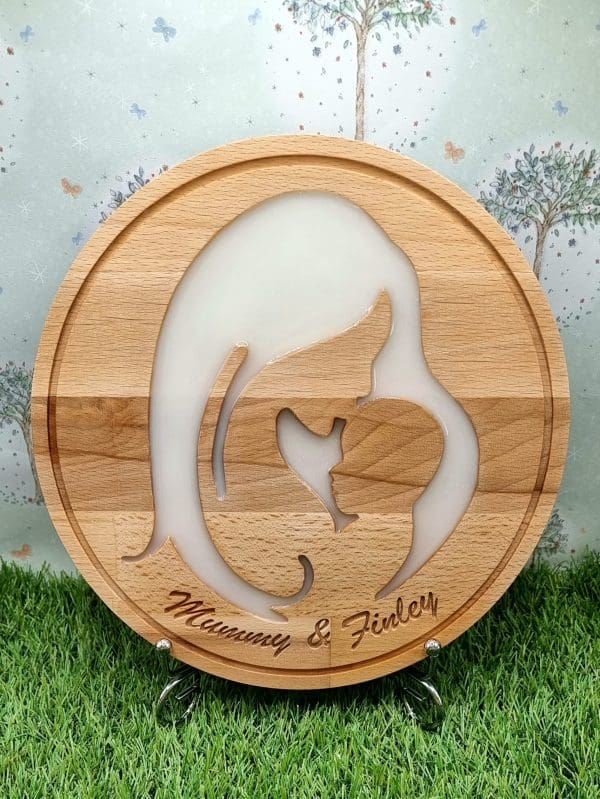 Breastmilk Keepsake, Breast milk Keepsake, A mother love breastmilk wooden plate