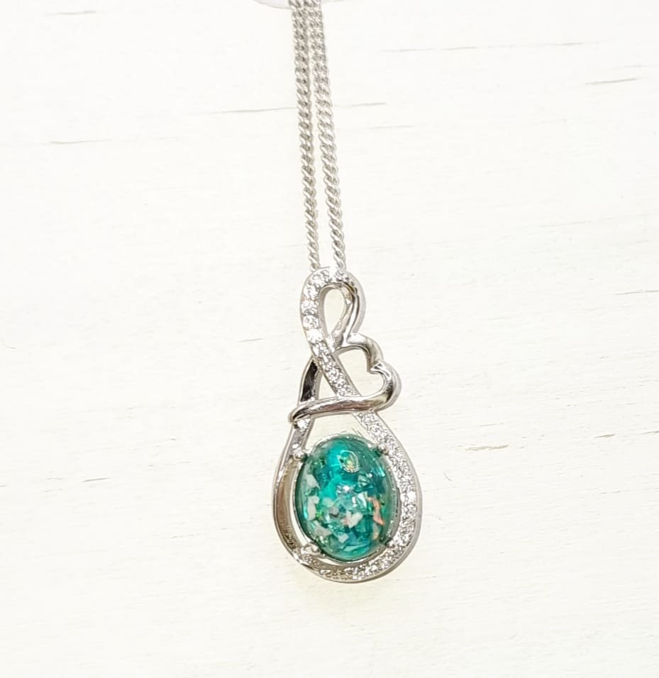 Rhea Necklace - Sterling Silver Pendant and Chain