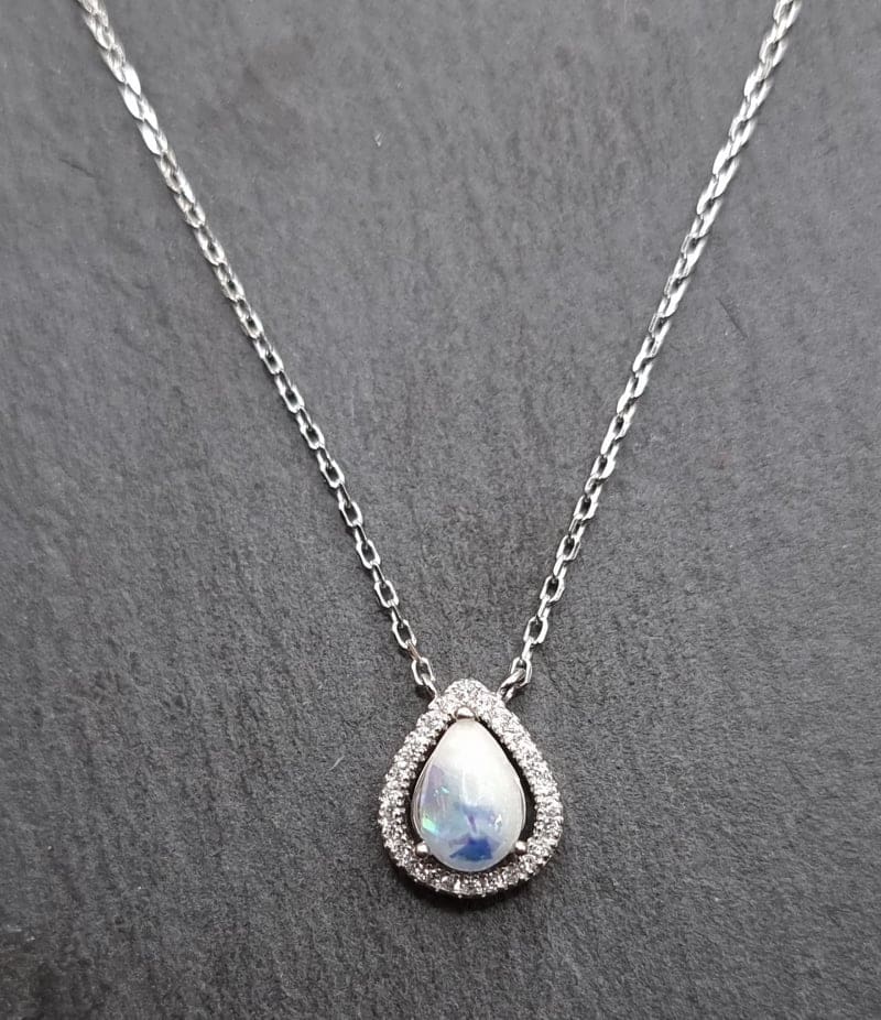 Daphne Necklace - Solid Sterling Silver Cubic Zirconia - Image 2