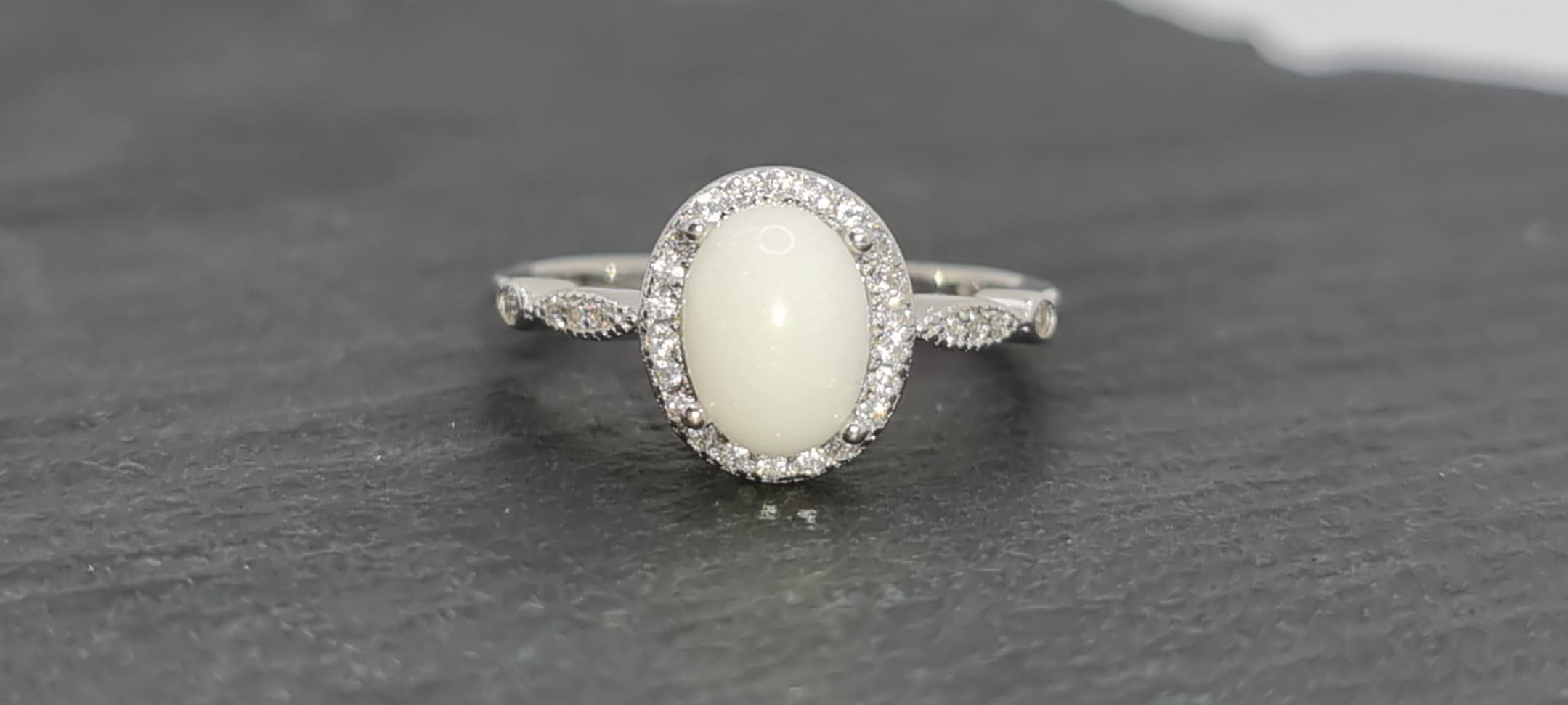Selene Ring - Sterling Silver and Cubic Zirconia - Image 2