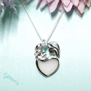 Breastmilk Necklace, breastmilk prndant, Duo Mothers Love Breastmilk Jewellery