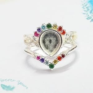 Breastmilk Ring Rainbow Duo